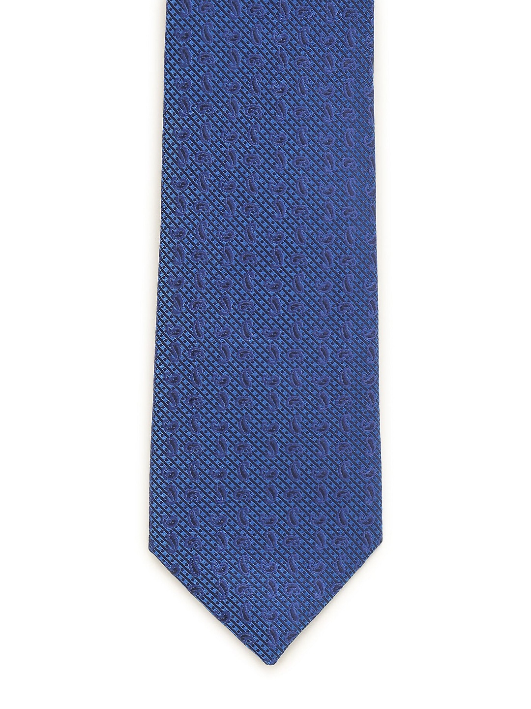 

Arrow Men Paisley Woven Design Jacquard Broad Tie, Blue