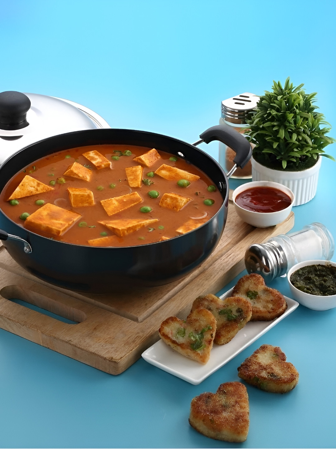 

RBGIIT Black Carbon Steel Dishwasher and Microwave Safe Kadhai