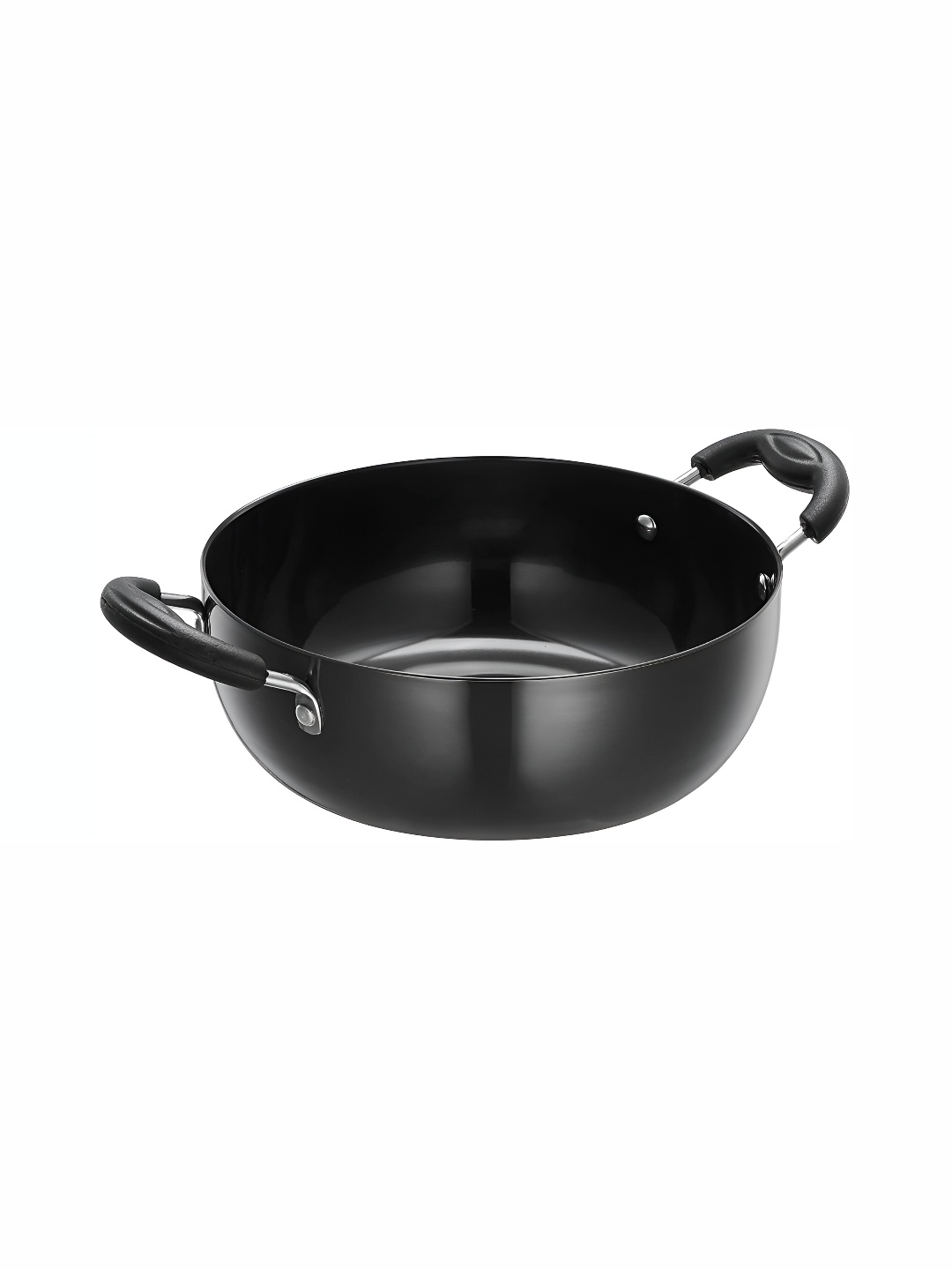 

RBGIIT Black Carbon Steel Dishwasher and Microwave Safe Kadhai