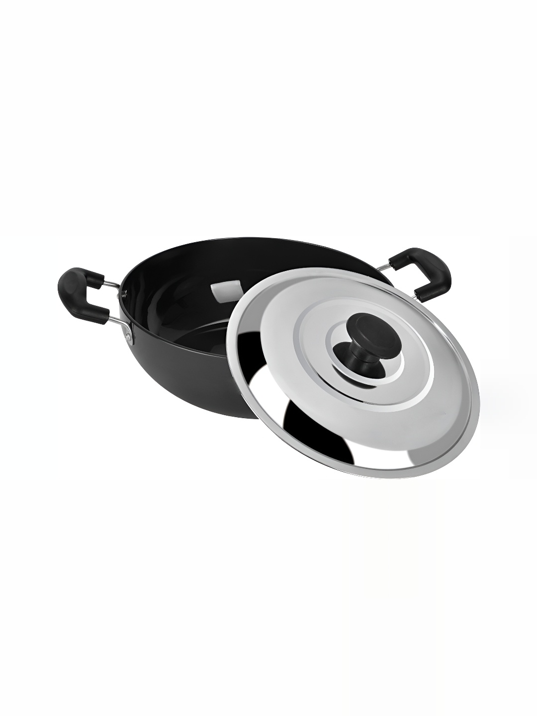 

RBGIIT Black Carbon Steel Dishwasher and Microwave Safe Kadhai