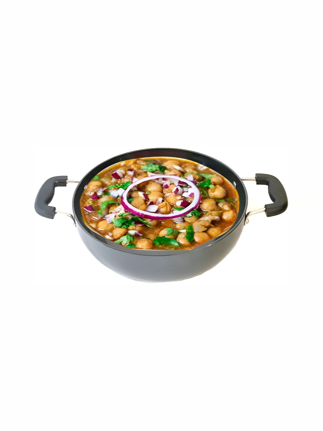 

RBGIIT Black Carbon Steel Dishwasher & Microwave Safe Kadhai With Lid