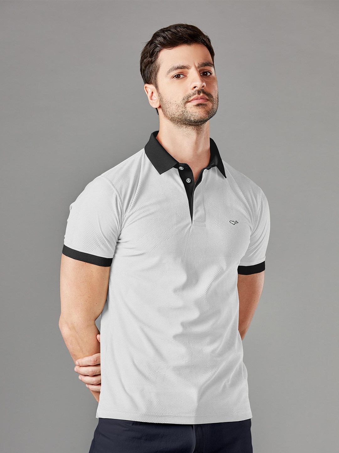 

HAMPTONS Contrast Collar Polo Tshirt, White