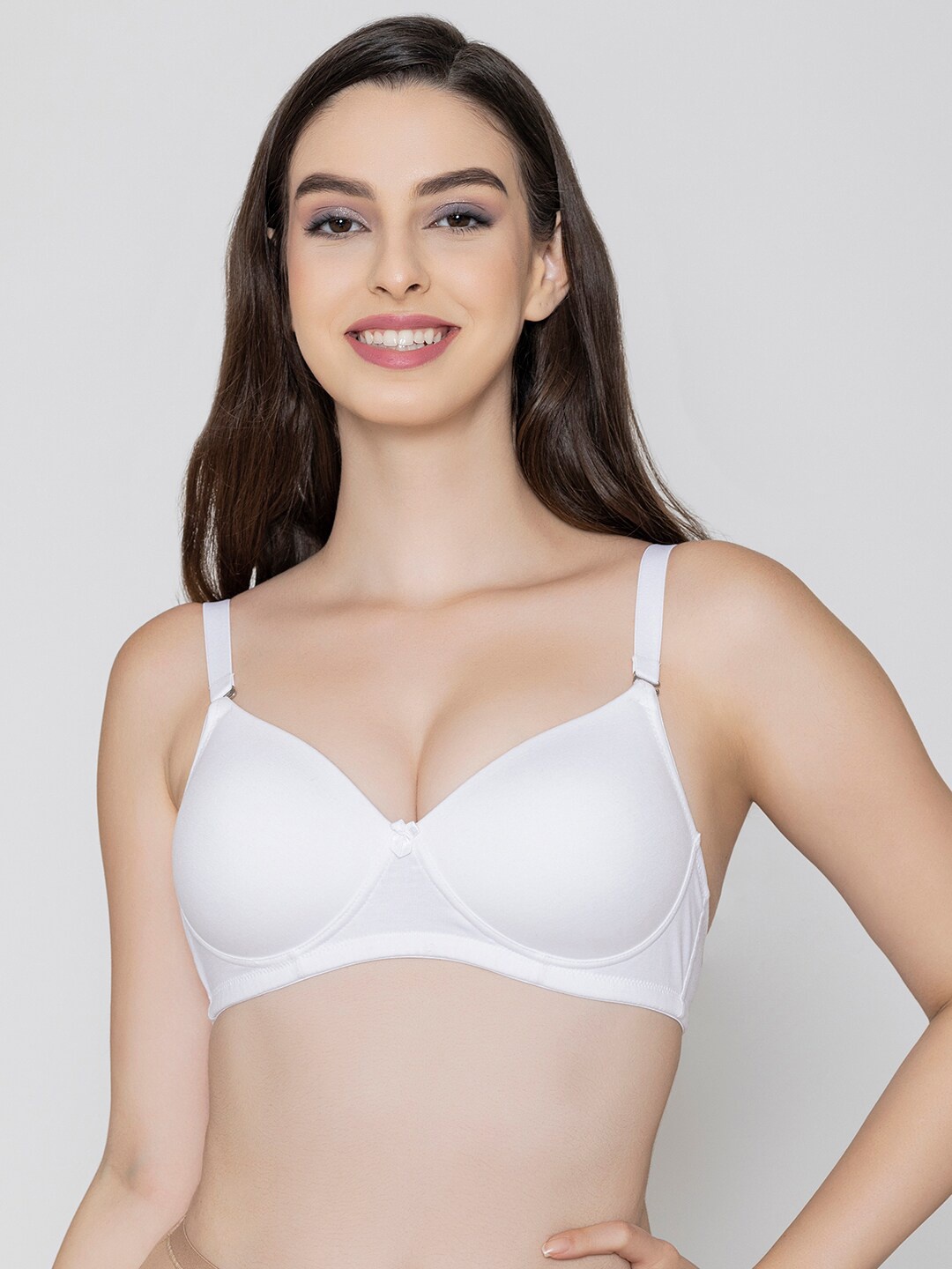 

B'ZAR Full Coverage Super Support All Day Comfort Everyday Bra, White