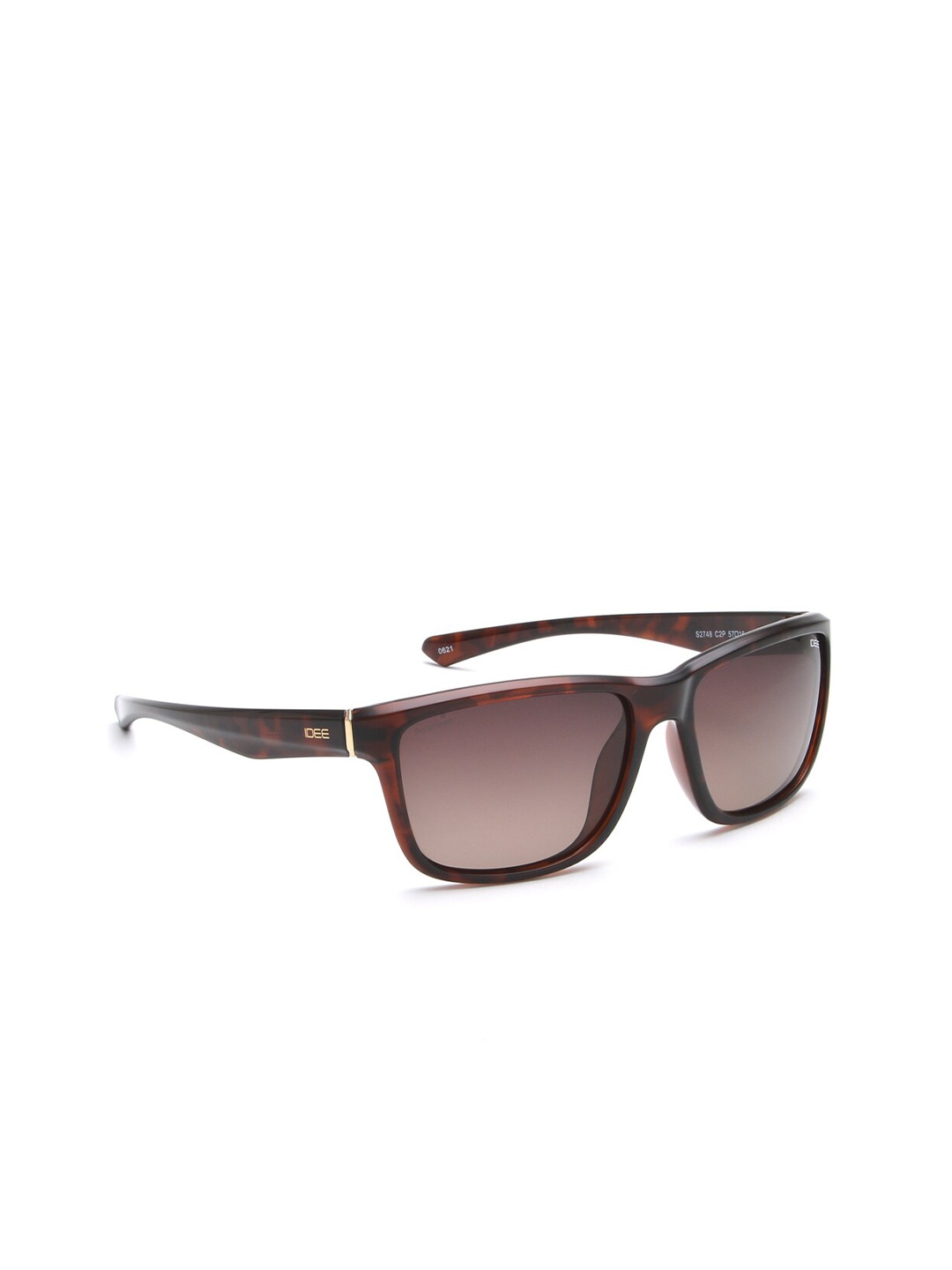 

IDEE Men Rectangle Sunglasses With UV Protected Lens IDS2748C2PSG, Brown