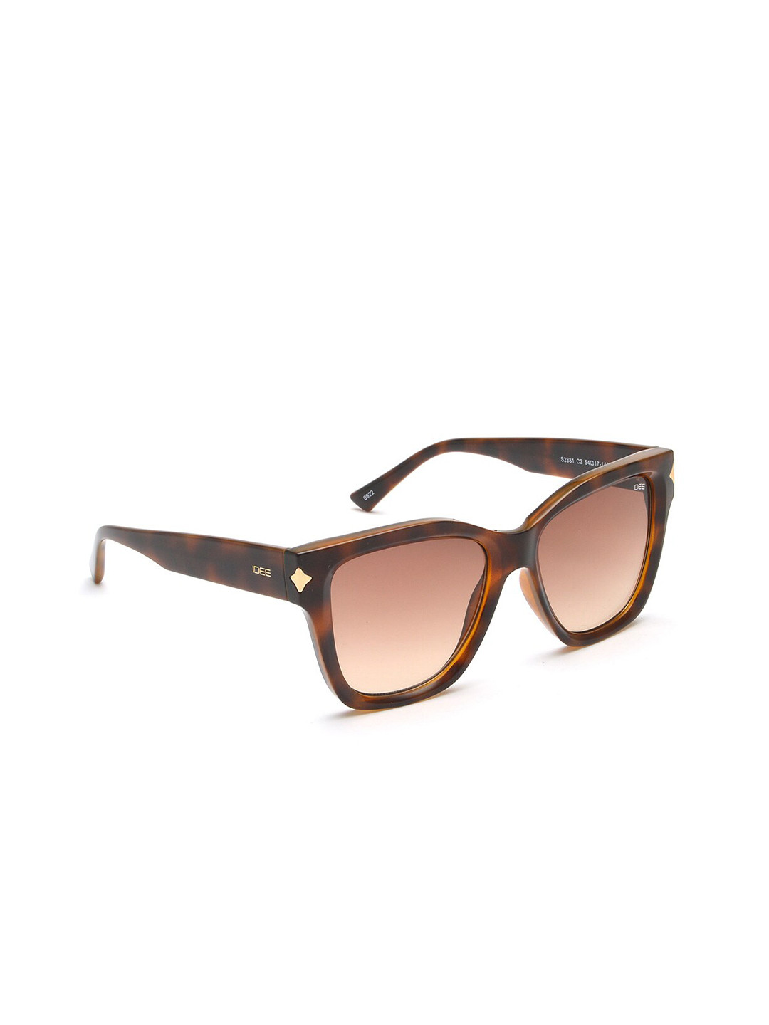 

IDEE Women Square Sunglasses With UV Protected Lens IDS2881C2SG, Brown