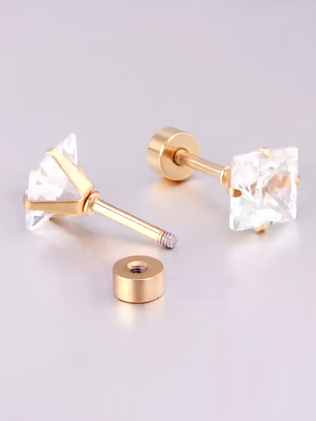 

KARISHMA KREATIONS Set of 6 Gold-Plated Contemporary Hoop & Studs Earrings