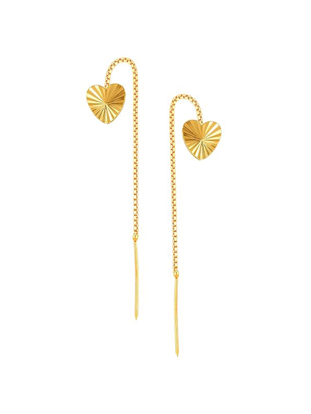 

Vighnaharta Gold-Plated Floral Drop Earrings