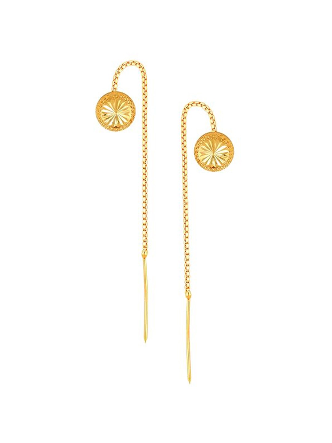

Vighnaharta Gold-Plated Drop Earrings