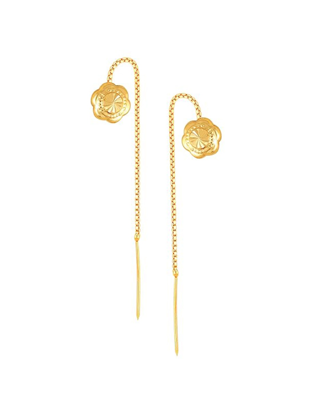 

Vighnaharta Gold-Plated Drop Earrings