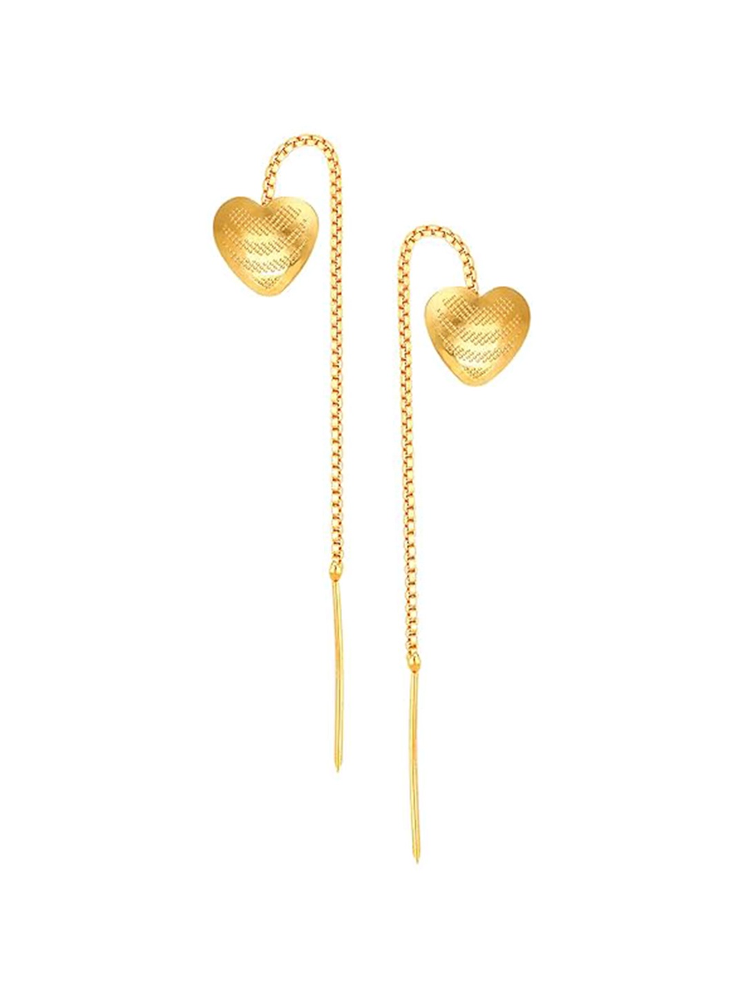 

Vighnaharta Gold-Plated Floral Drop Earrings