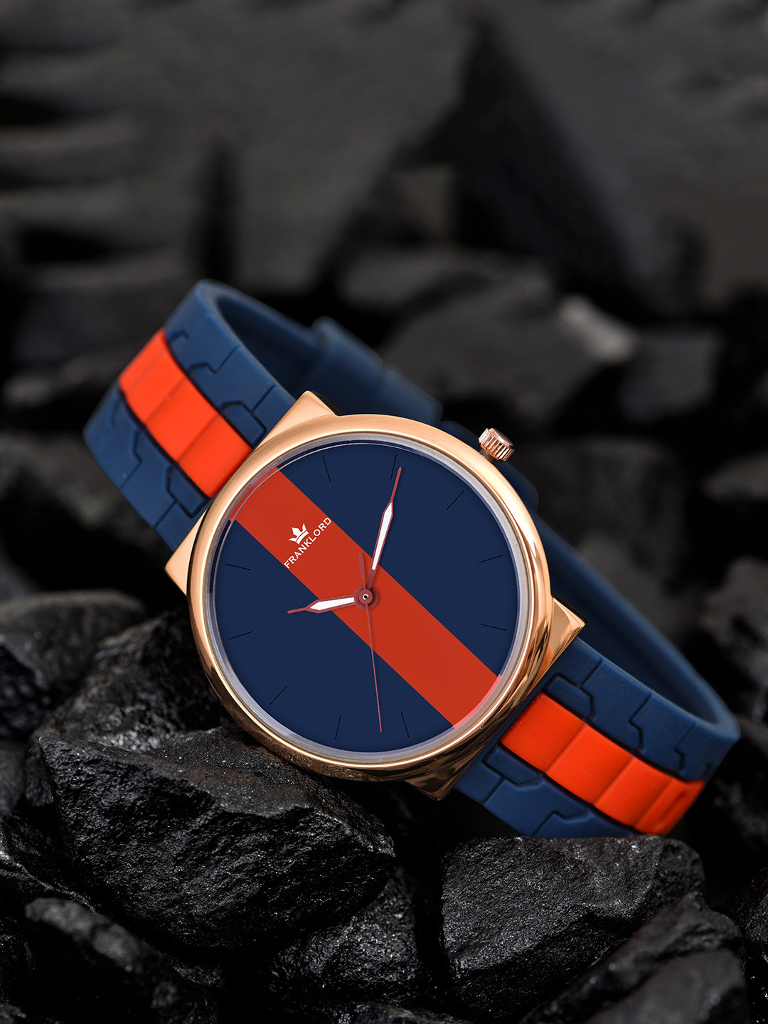 

Franklord Triple H Sport Men Stainless Steel Straps Analogue Watch F-125 BURG, Blue