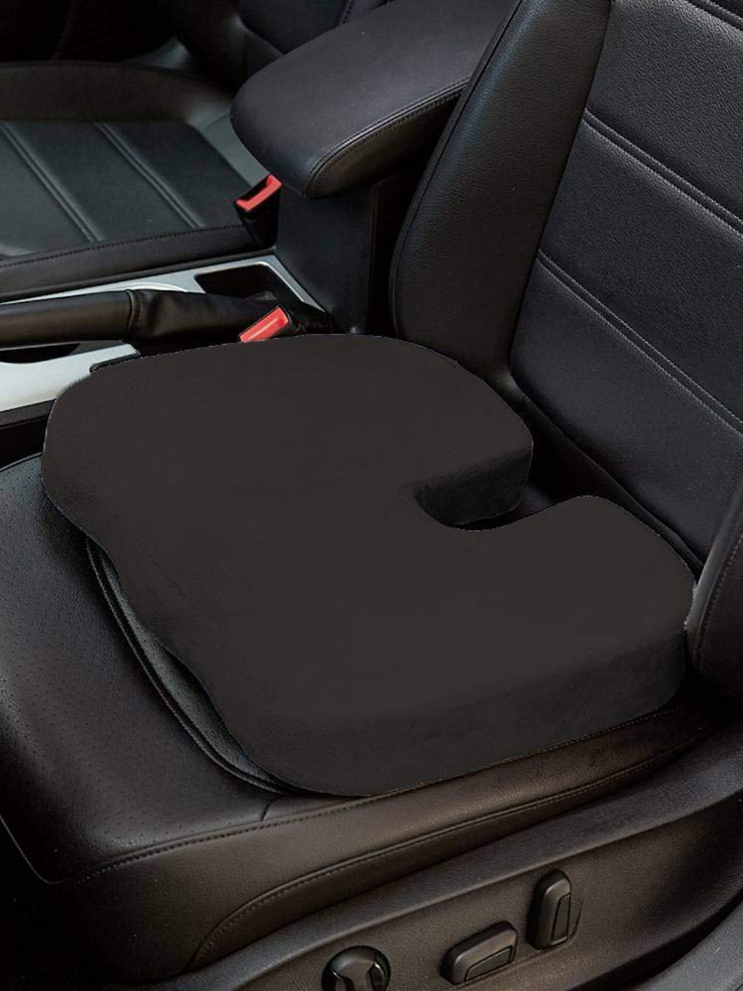 

Pum Pum Black Cotton Therapedic Cushion Chair Pads
