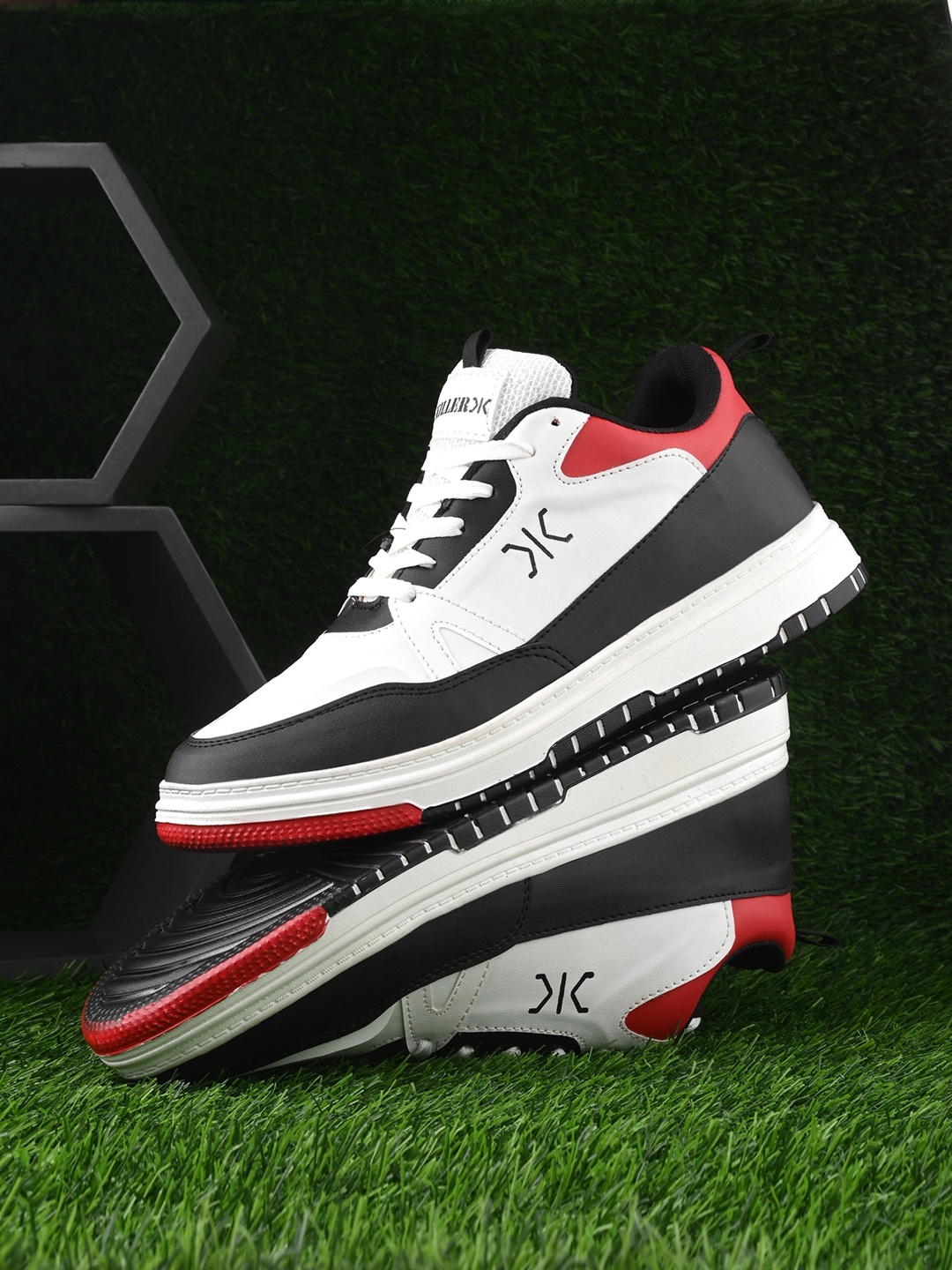 

Killer Men Colourblocked Lace Up Sneakers, White