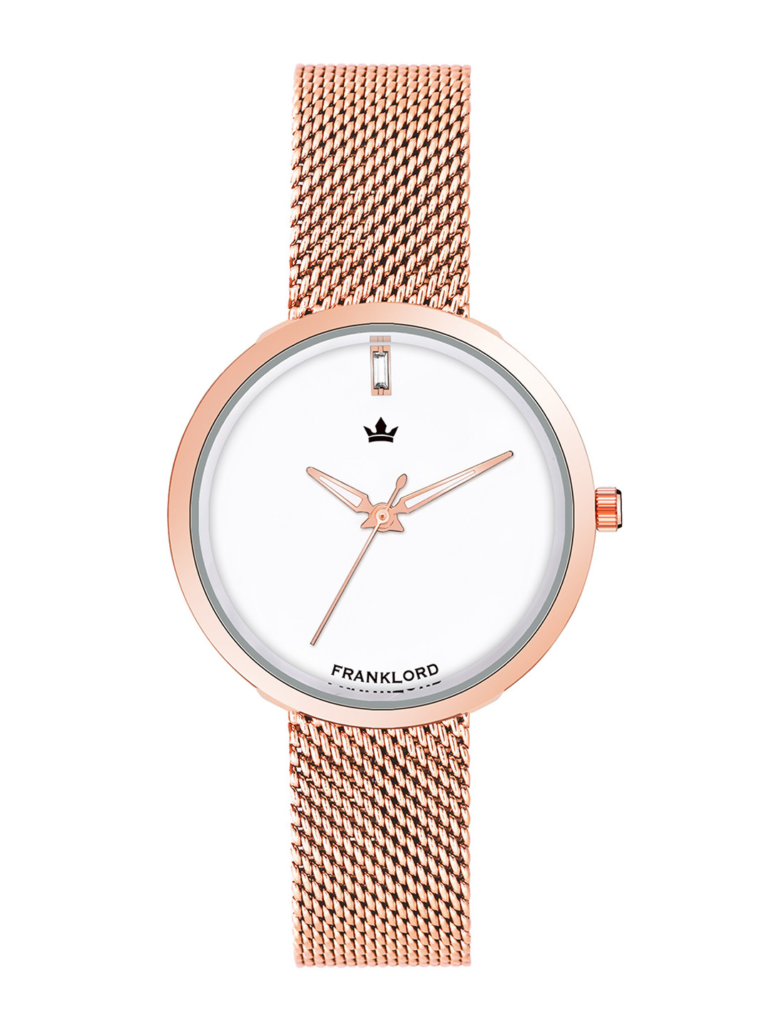 

Franklord Women Stainless Steel Bracelet Style Straps Analogue Automatic Watch F-118 SLR, White