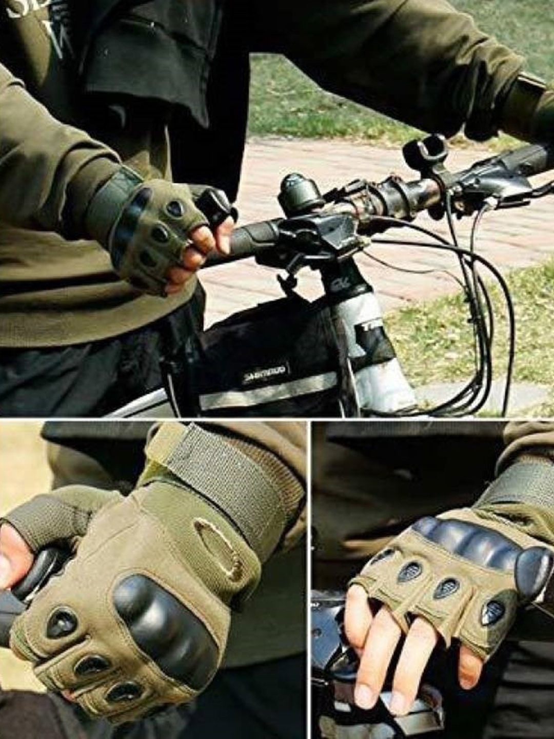 

BAESD Set Of 2 Men Riding Gloves, Green