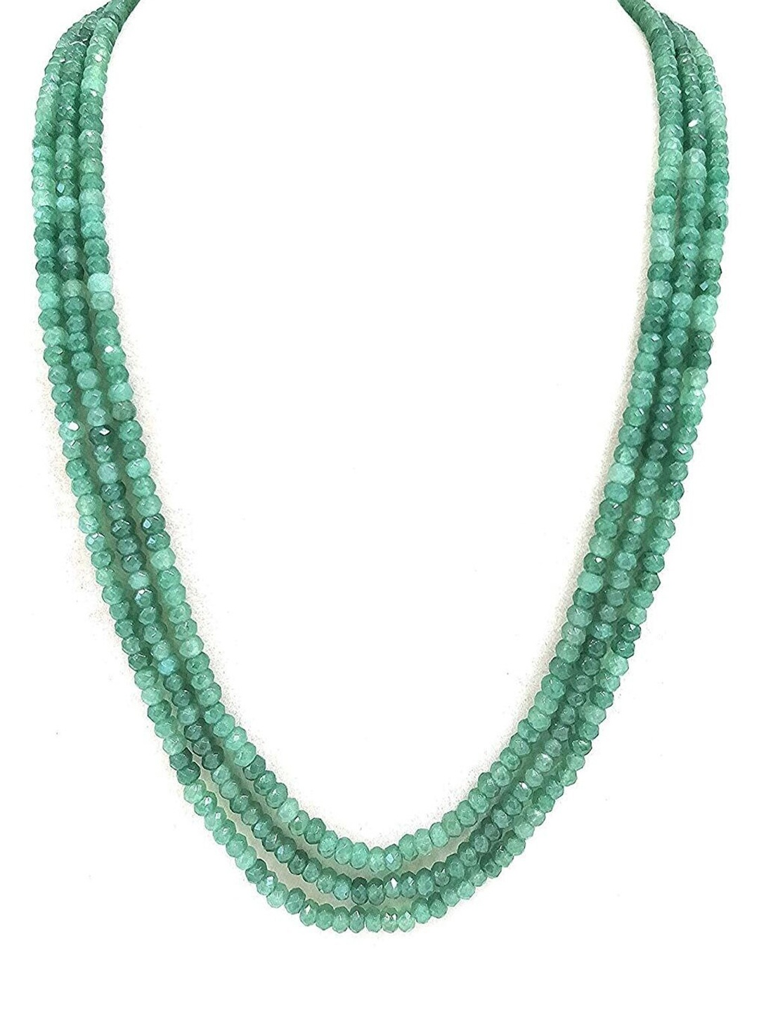 

Runjhun Onyx Beaded Layered Necklace, Green