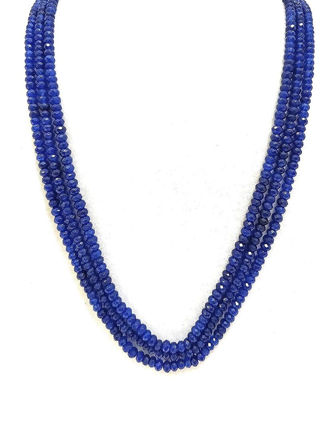 

Runjhun Onex Beaded Layered Necklace, Navy blue