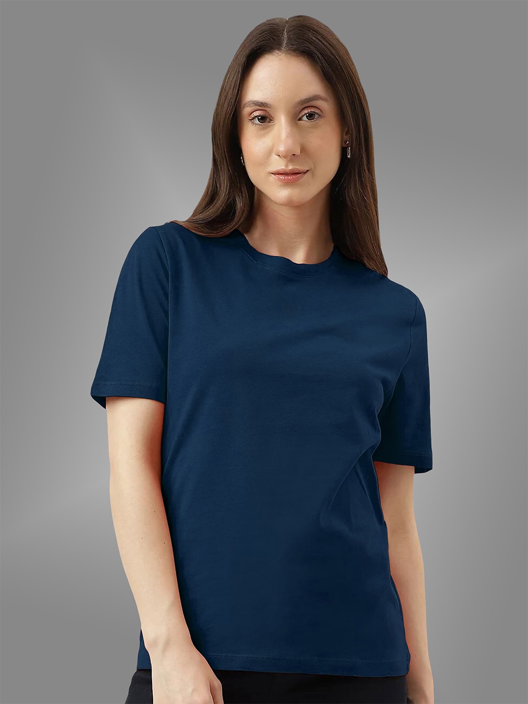 

BAESD Twistform Round Neck T-shirt, Navy blue