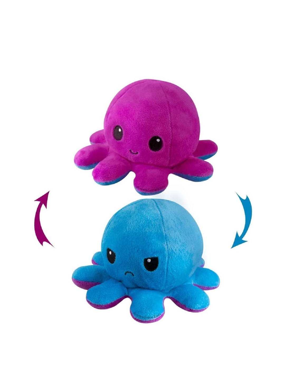 

CareDone Microfibre Reversible Octopus Cotton Soft Toys and Dolls, Pink