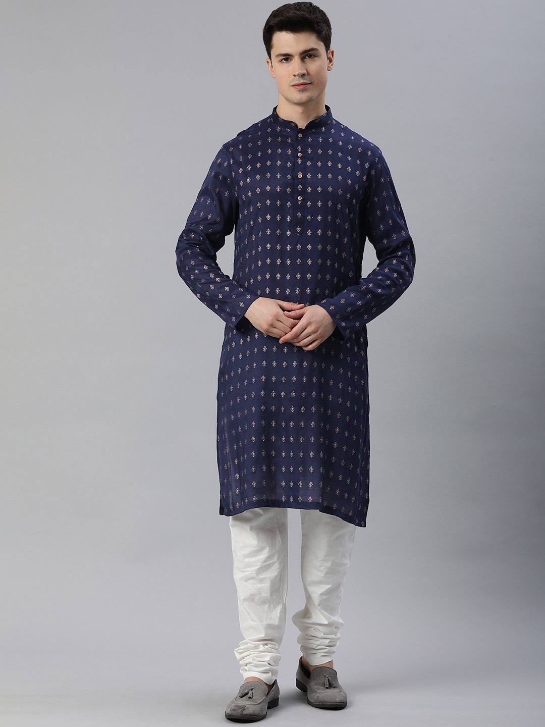 

Manthan Men Ethnic Motifs Printed Kurta, Blue