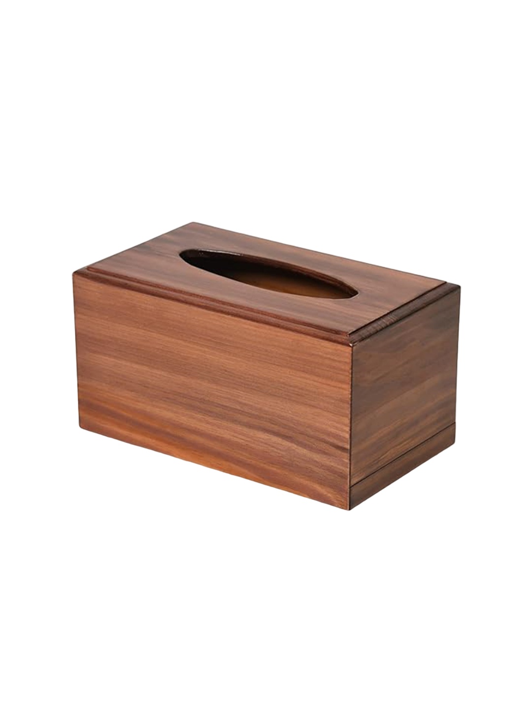 

woodenclave Brown Rectangular Tissue Holder