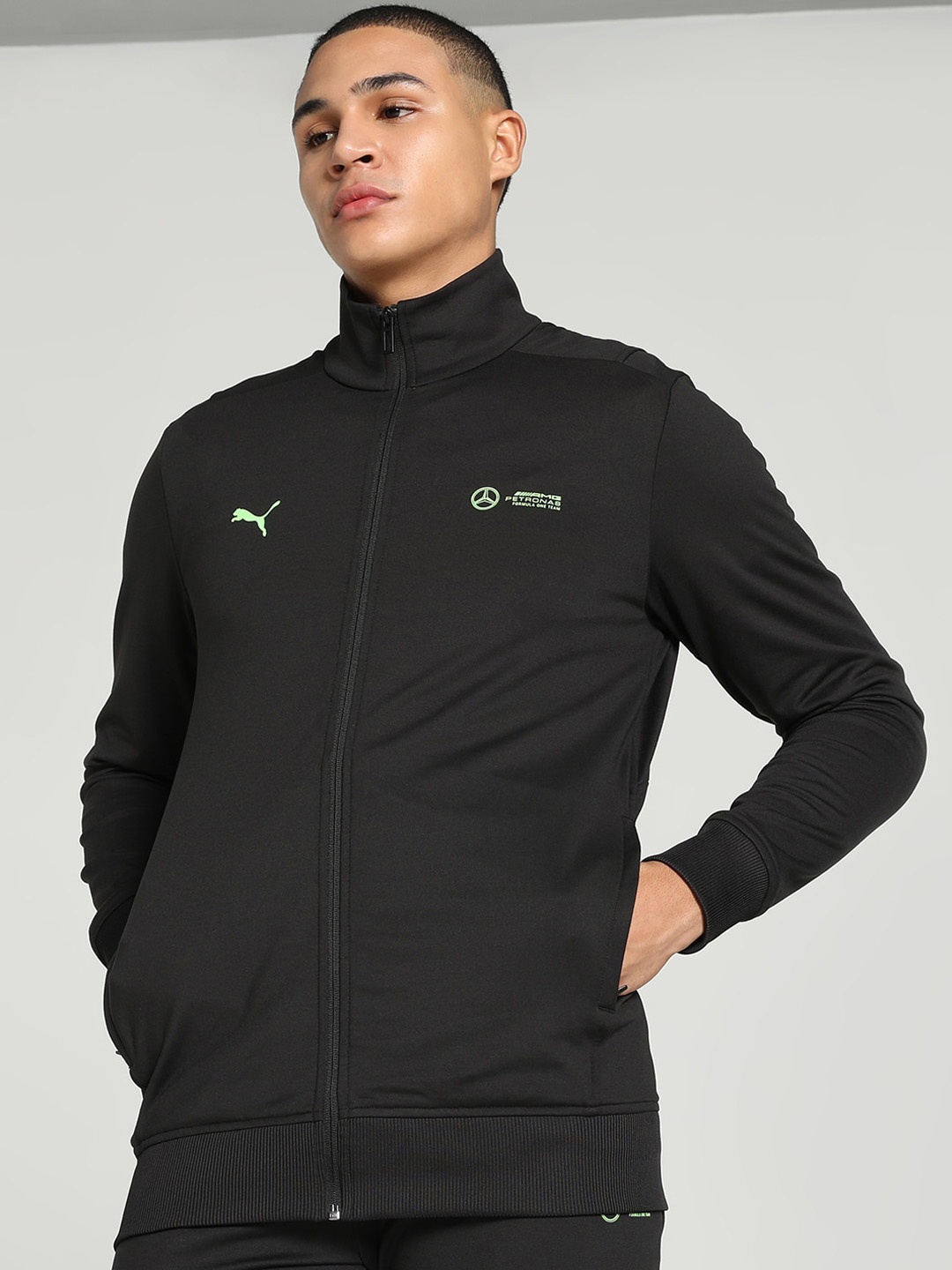 

PUMA Motorsport Mercedes-AMG Petronas Cloudspun Slim Fit Sporty Jacket, Black