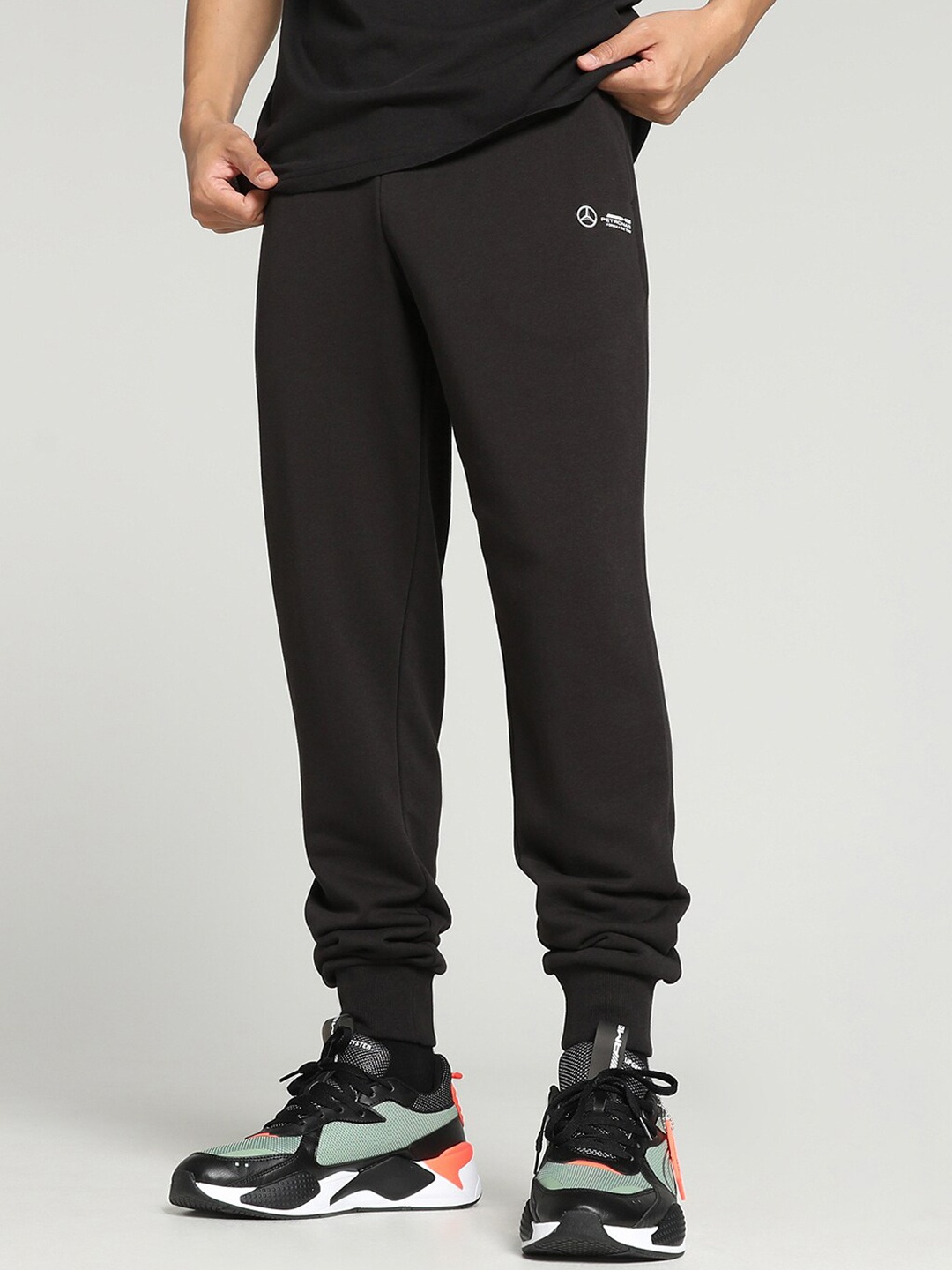 

PUMA Motorsport Mercedes-AMG Petronas Men Cotton Joggers, Black