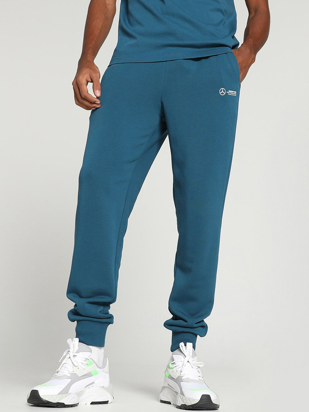 

PUMA Motorsport Men Mercedes-AMG Petronas Cotton Joggers, Blue