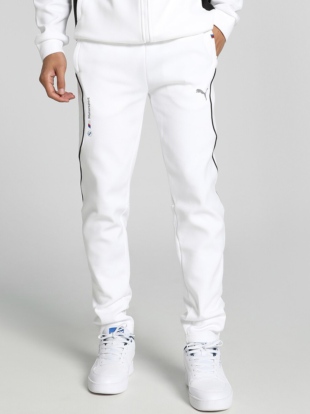 

PUMA Motorsport Men BMW M Slim-Fit Cotton Track Pants, White