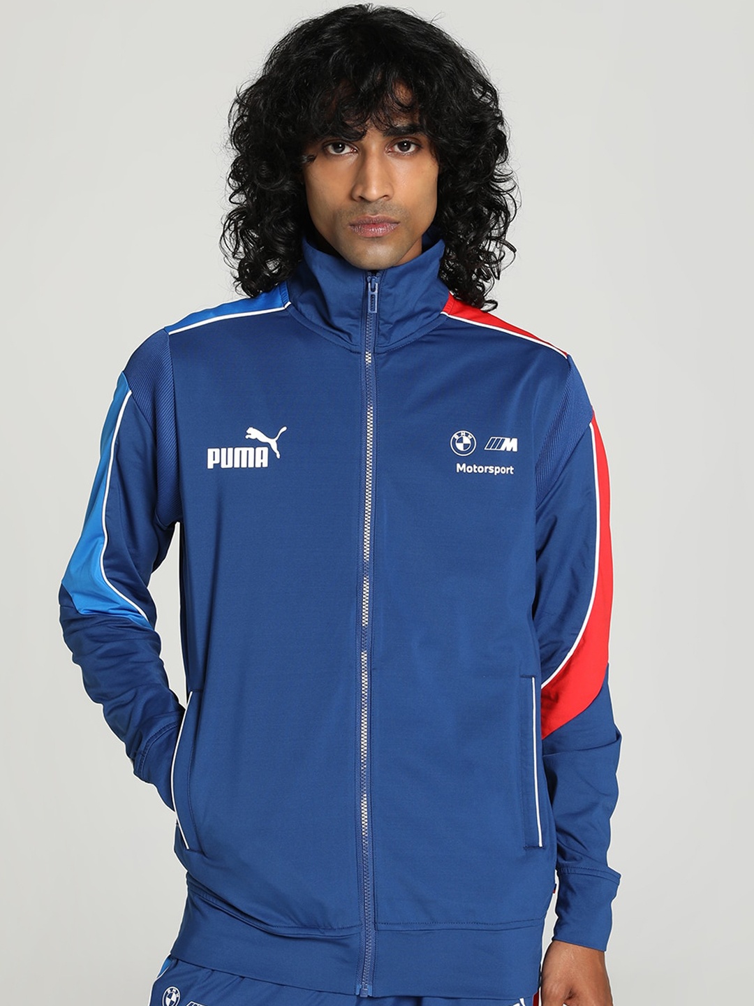 

PUMA Motorsport BMW M Mock Collar Sporty Jacket, Blue