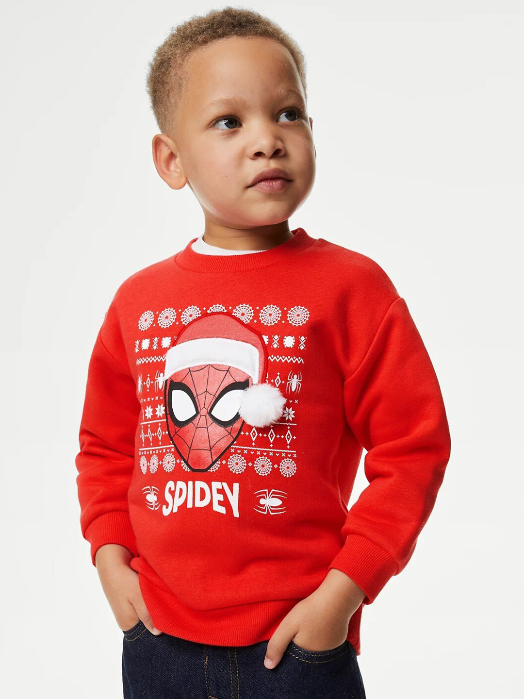 

Marks & Spencer Boys SpiderMan Printed Sweatshirt, Red