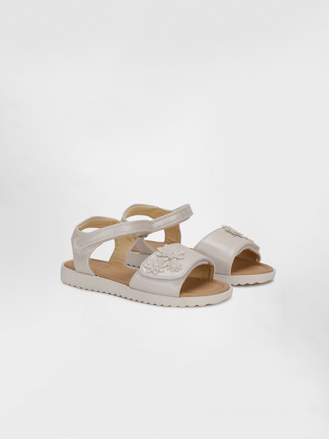 

Marks & Spencer Girls Embellished Open Toe Flats, White