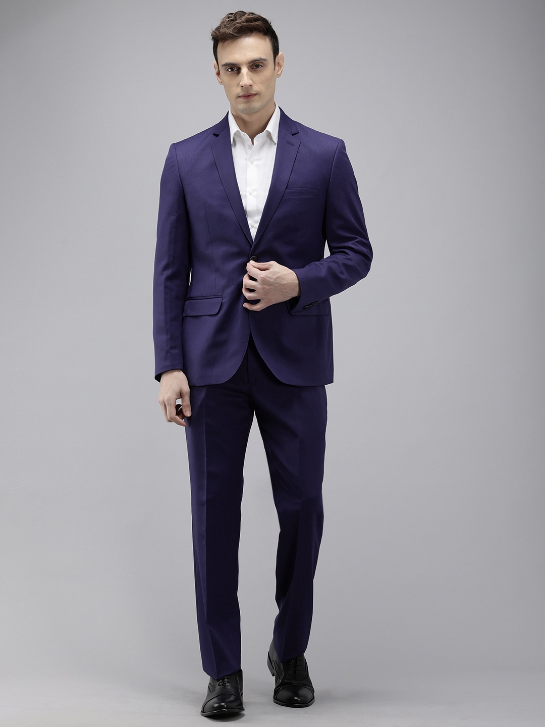 

Park Avenue Notched Lapel Single-Breasted Formal 2 Piece Suits, Blue