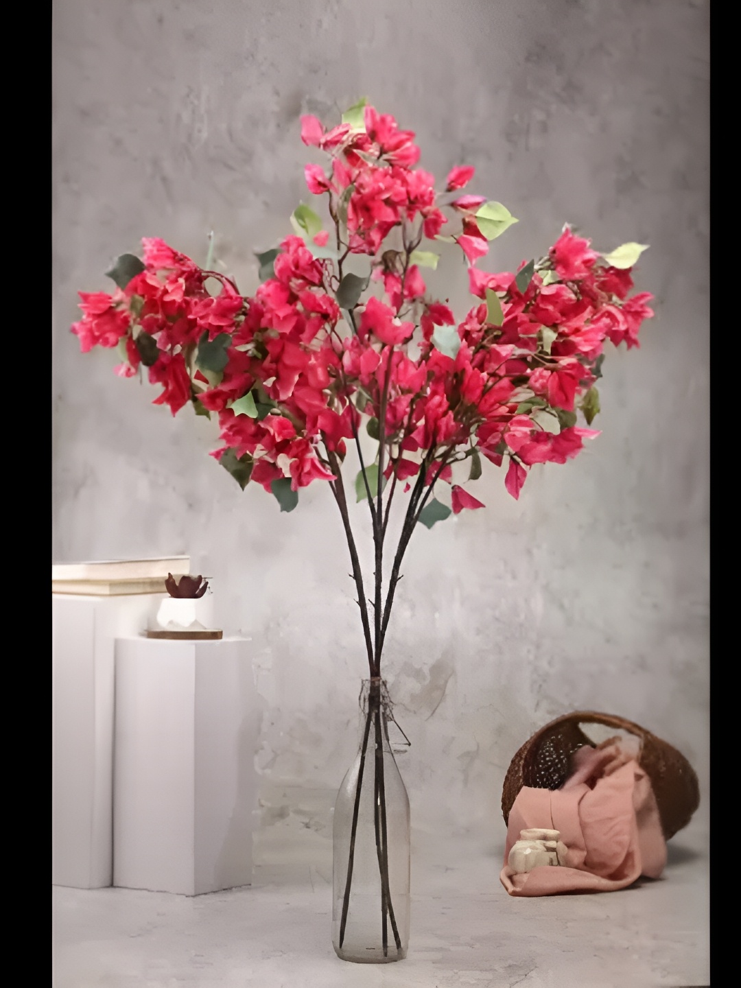 

Satyam Kraft Pink Bougainvillea Artificial Plant