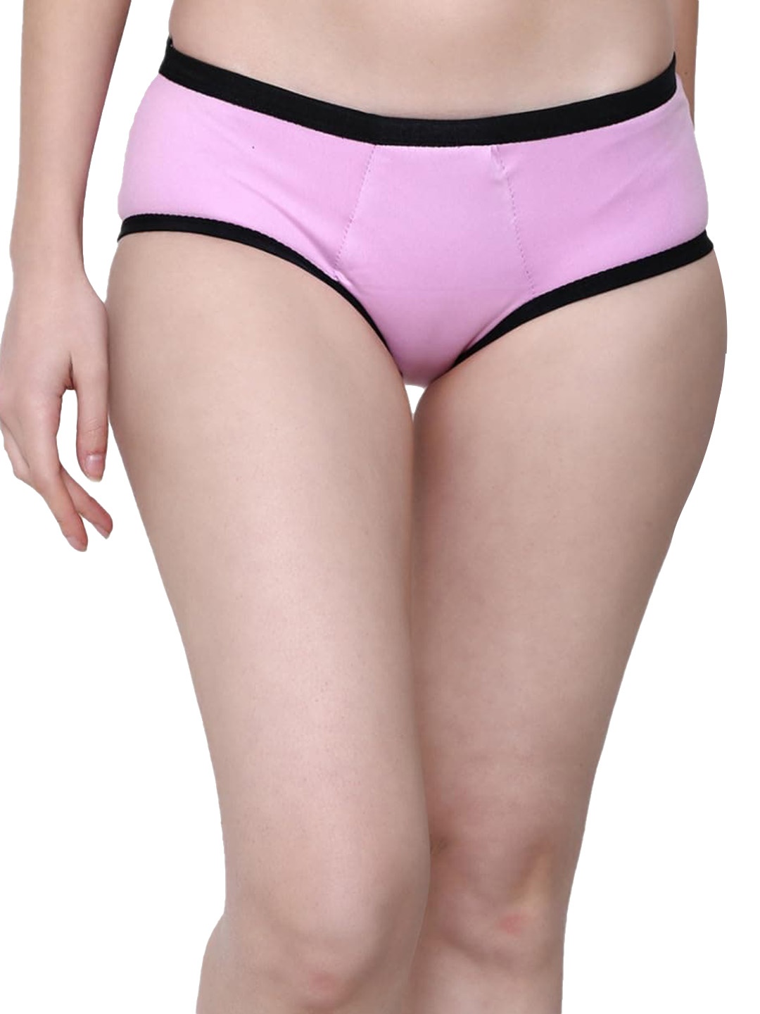 

CareDone Mid-Rise Absorbent Protection Leak-Proof Cotton Hipster Period Briefs, Pink