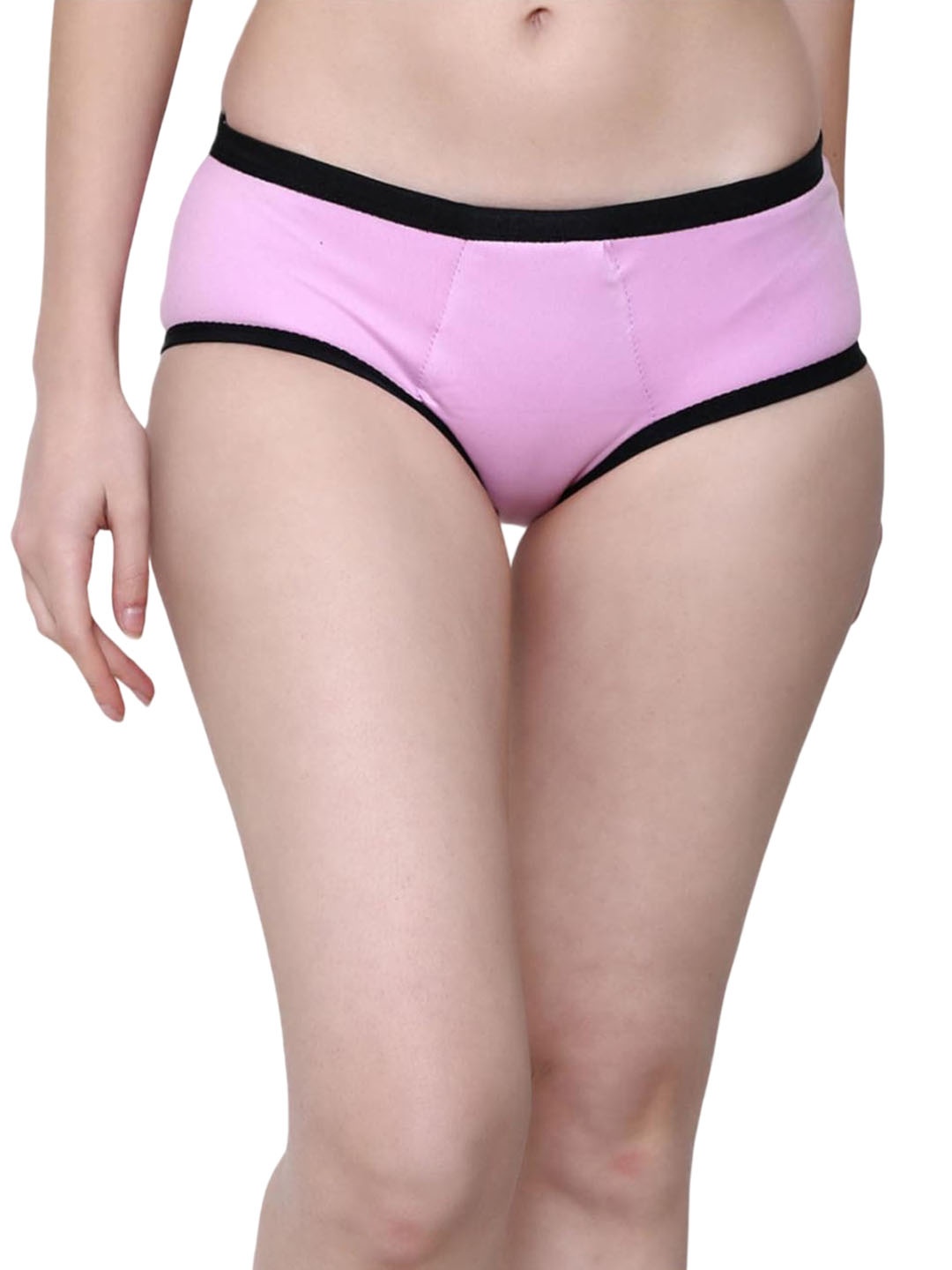 

CareDone Anti Microbial Absorbent Protection Leak-Proof Cotton Hipster Period Briefs, Pink