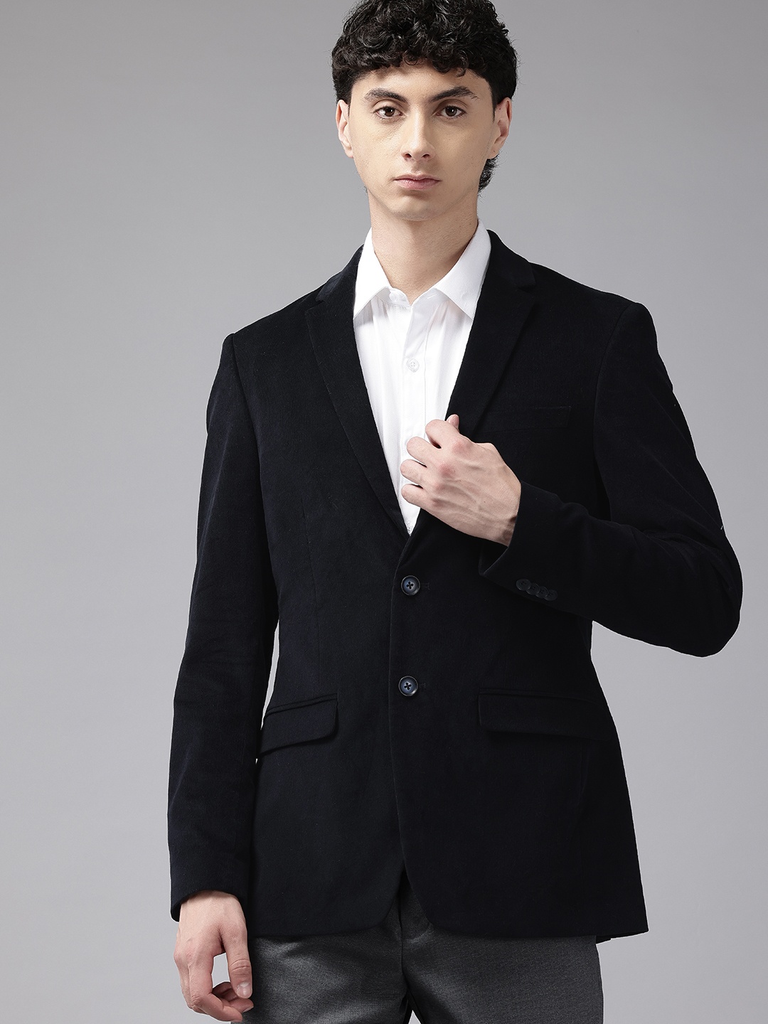 

Park Avenue Super Slim Fit Formal Blazers, Navy blue