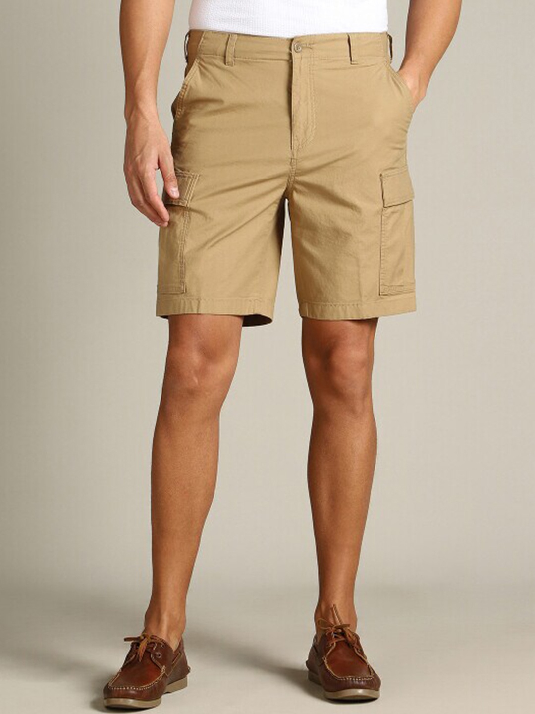 

Dockers Men Mid Rise Shorts, Beige