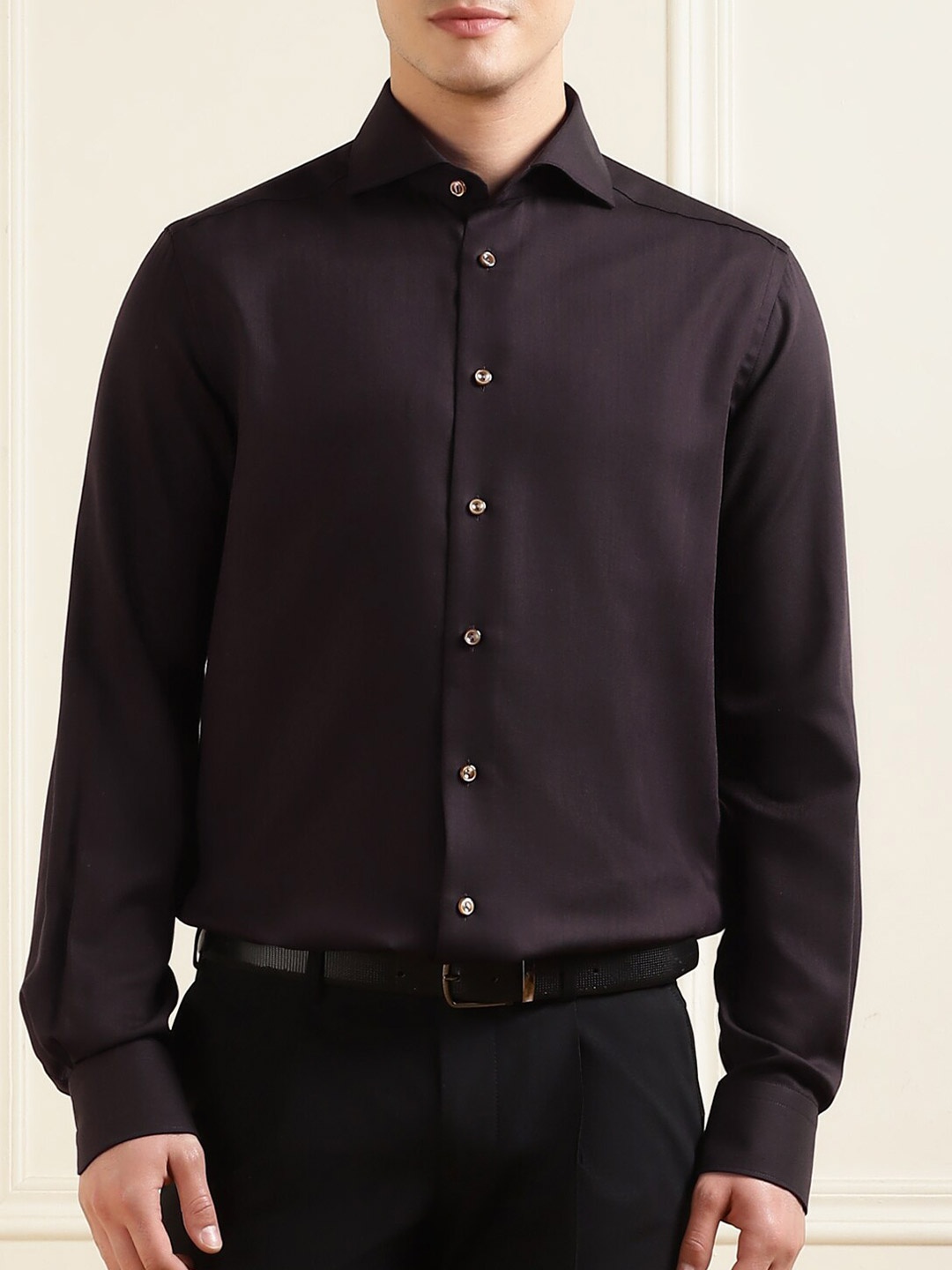 

Eton Spread Collar Formal Shirt, Burgundy