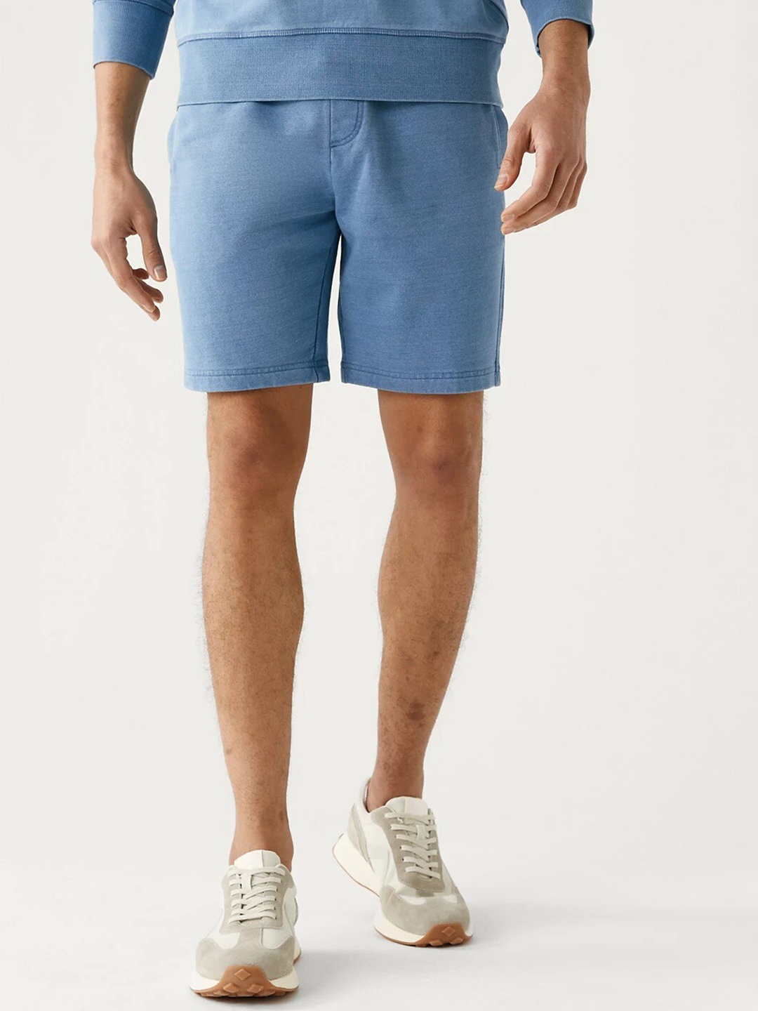 

Marks & Spencer Men Pure Cotton Sweat Shorts, Blue