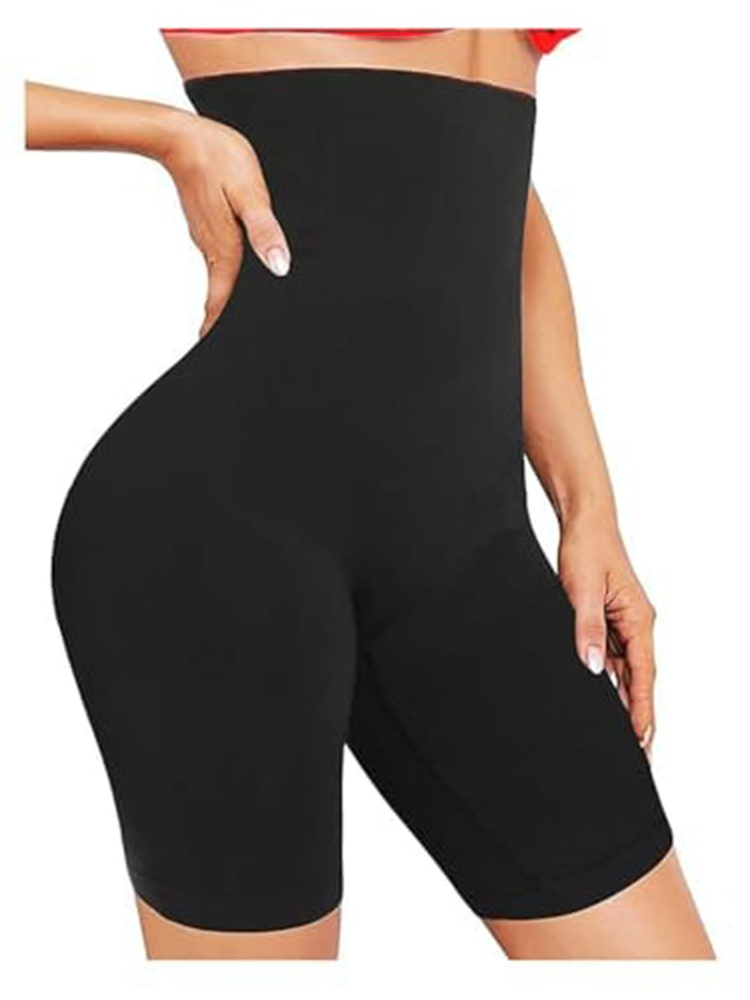 

DALUCI Women Breathable Tummy & Thigh Shapewear With Anti Rolling, Black