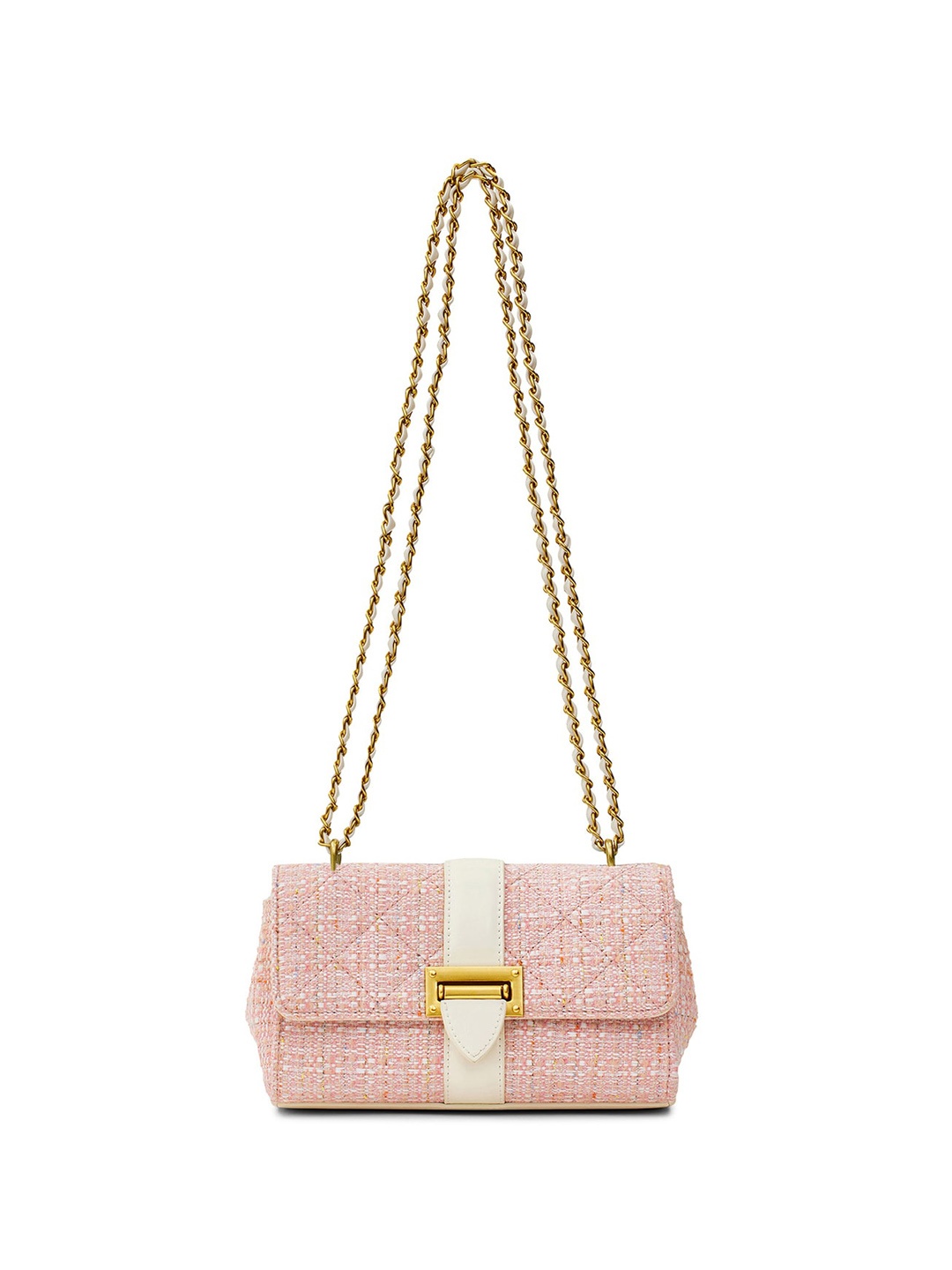 

MIRAGGIO Textured Miniature Sling Bag, Pink