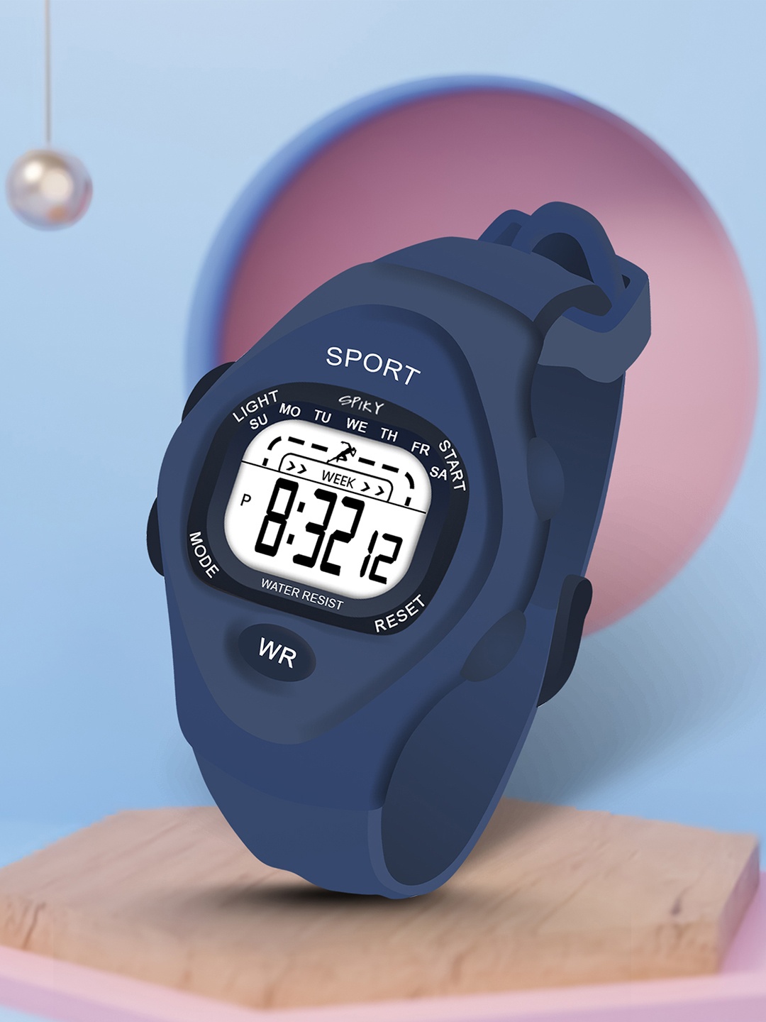 

Spiky Kids Wrap Around Straps Digital Automatic Watch SPKEVA24_C3_BLU, Blue