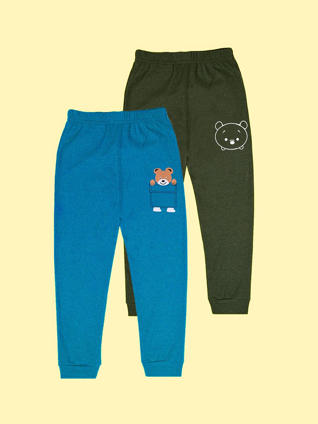 

BAESD Infants Boys Pack Of 2 Graphic Printed Joggers, Blue