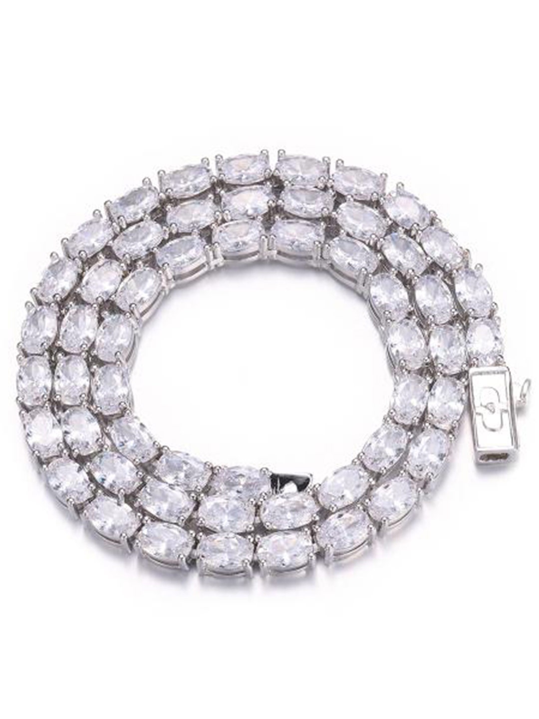 

Drip Project Men Rhodium-Plated Chain, Silver