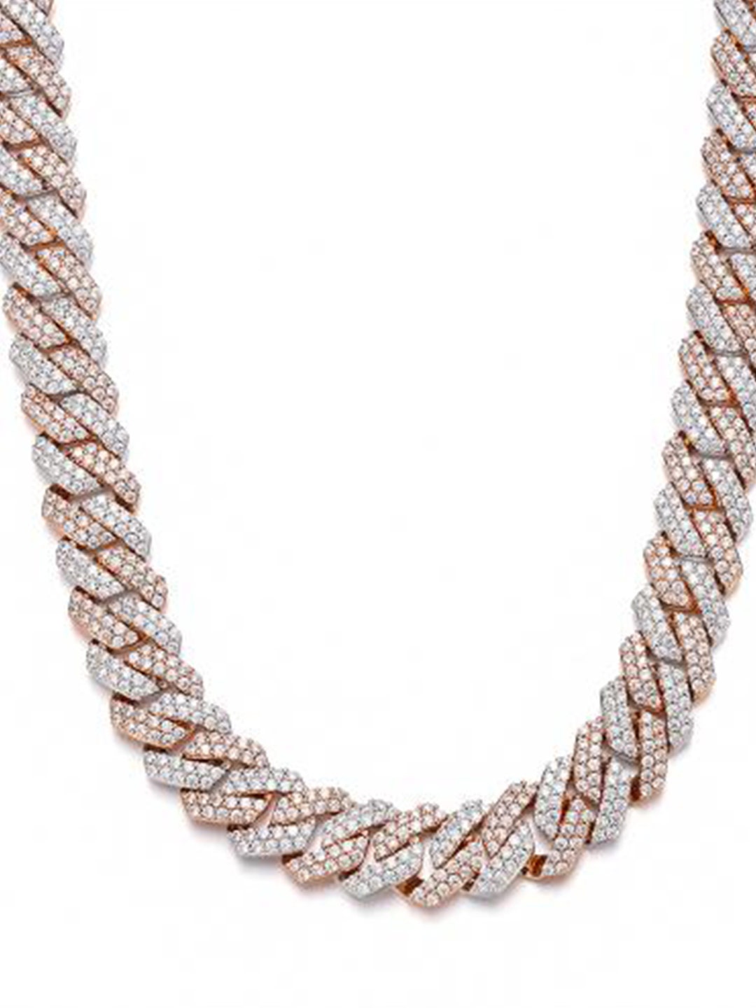 

Drip Project Men Rhodium-Plated Necklace, Silver