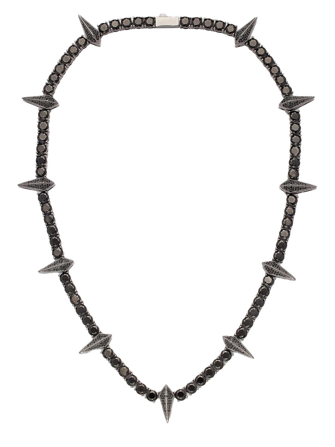 

Drip Project Men Rhodium-Plated Necklace, White