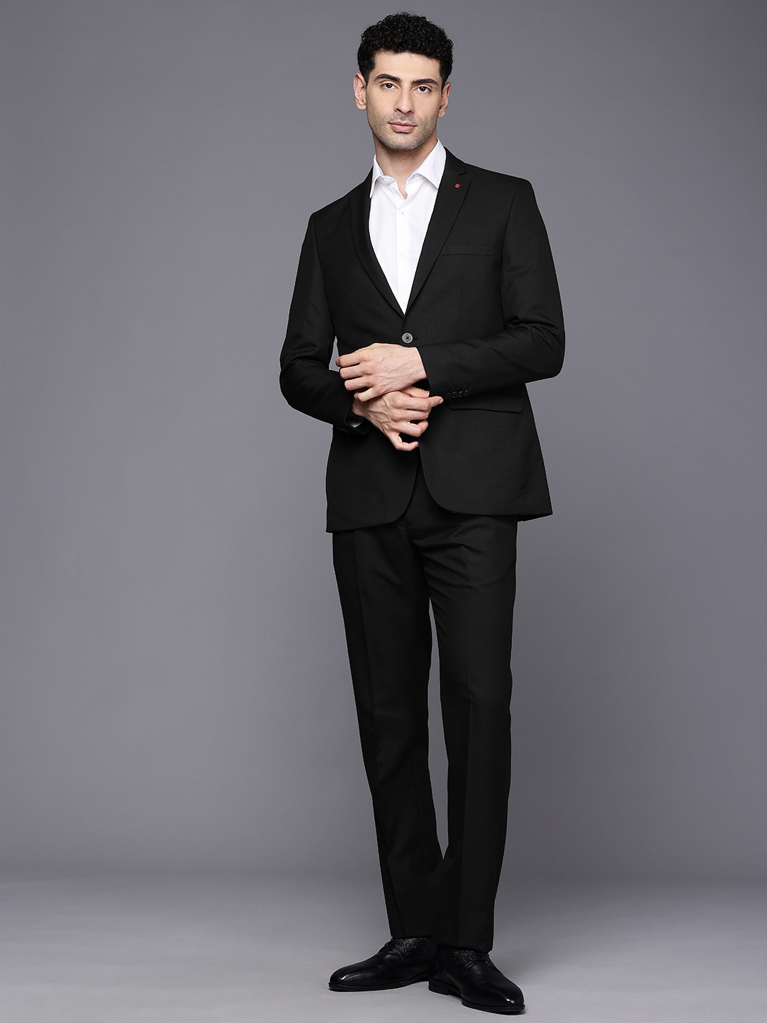 

Raymond Slim Fit Formal Blazer & Trouser, Black