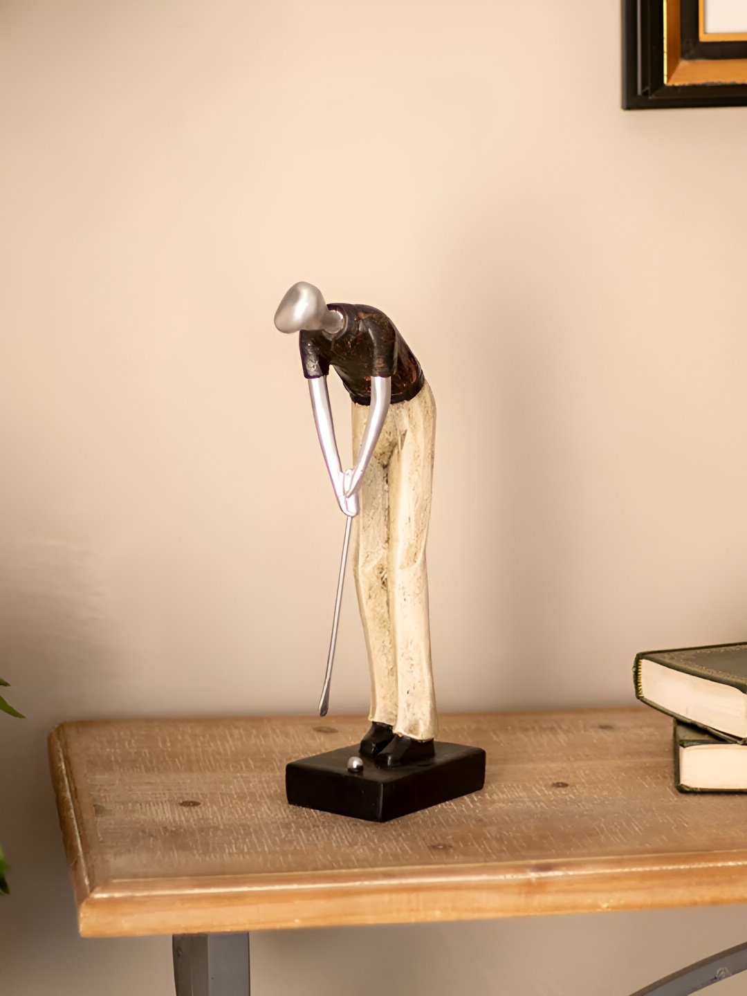 

THEDECORKART Beige Figurine Showpiece