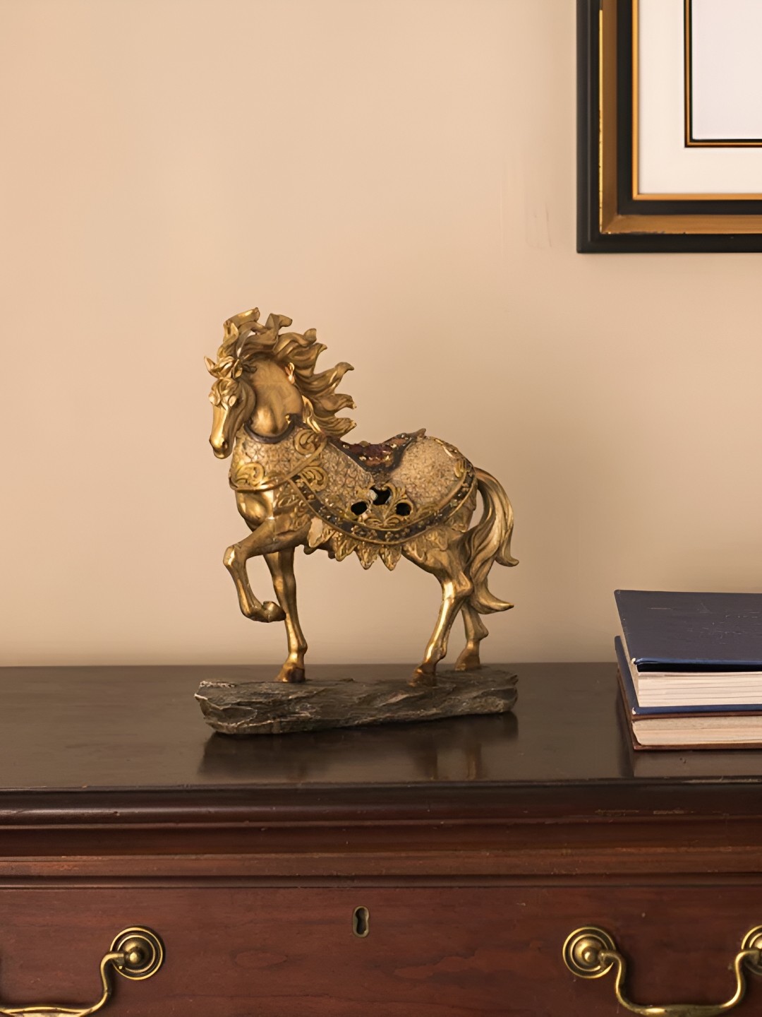 

THEDECORKART Gold-Toned Figurine Showpiece